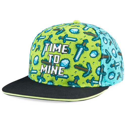 Minecraft Baseball Cap for Boys One Size Creeper Kids Hat Summer Accessories Gifts for Boys (Green/Blue)
