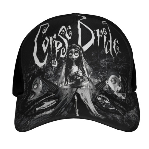Corpse Bride Baseball Cap Unisex Fashion Sun Hat Outdoor Sports Ball Cap Black