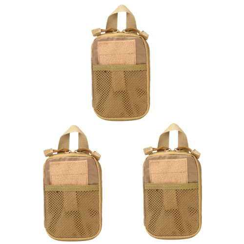 CLISPEED 3pcs Travel Pouch Survival Bag Supplies Bag Medicine Organizer Bag Medkit First Responder Bag Empty First Aid Kit Bag Empty Emergency Bag Medical Bag First-aid Bag Storage Bag