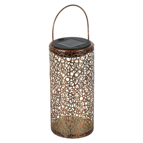 1pc Solar Garden Light Hanging Solar Lights Solar Lantern Lights Solar Landscape Lantern Vintage Decor Garden Hanging Hollow Lawn lamp Retro Spotlights Wrought Iron