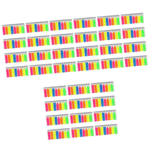 Tofficu 2880 Pcs Pet Tags Flags Sticky Notes Tabs Self Stick Notes File Flags Sticky Memo Pads Reminder Neon Sticky Tabs Sticky Neon Notes Neon Tabs Label The Sign Sticker Cute
