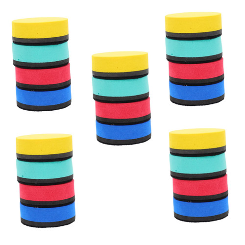 Operitacx 60 Pcs Whiteboard Eraser Chalk Eraser Dry Erase Erasers Magnetic Blackboard Magnetic Chalkboard Erasers Easel Chalkboard Mini Dry Erase Eraser White Board Wiper Multifunction Eva