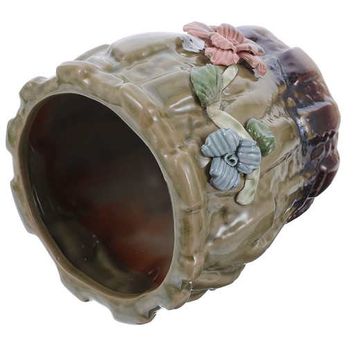 KONTONTY 1pc Flowerpot Planters for Indoor Plants Ceramic Succulent Pot Ceramic Flower Basin Pot for Plants Indoor Pots for Indoor Plants Ceramic Pot House Plant Pots Vintage Ceramics