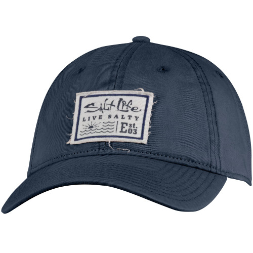 Salt Life Sea Story Hat, Washed Navy, OSFM