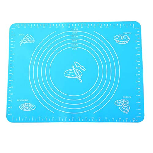 Non-Stick Large Silicone Pastry Mat Reusable Silicone Baking Mat for Pizza with Measurements Pastry Rolling Mat