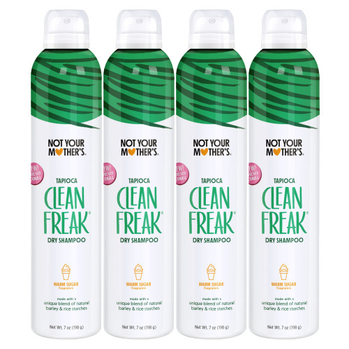 Not Your Mother's Clean Freak Tapioca Dry Shampoo - (4-Pack) 7 oz - Refreshing Dry Shampoo - Instantly Absorbs Oil for Refreshed Hair Not Your Mother's Clean Freak Tapioca Dry Shampoo - (4-Pack) 7 oz - Refreshing Dry Shampoo - Instantly Absorbs Oil for Refreshed Hair