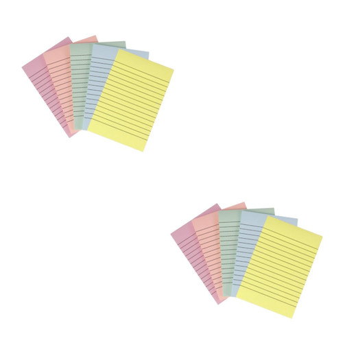 Ciieeo 10 pcs Sticky Page Marker Scratch Pads memo Pads self Stick Notes Perforated Pads Sticky Small Notes self Stick Notepad Writing Pads Checklist Note Lined Work Stickers Perforation