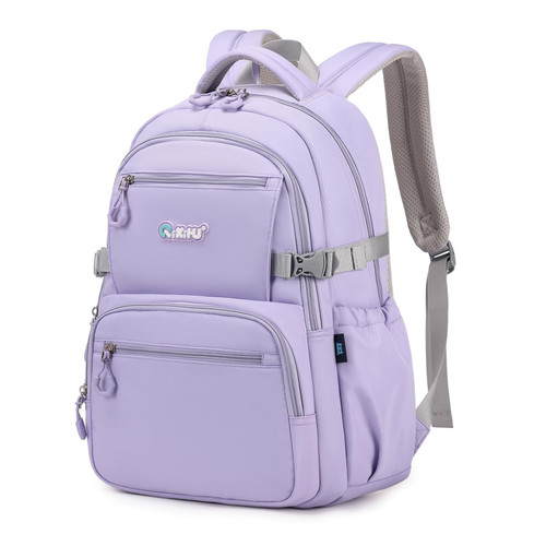 ASKSKY Backpack for School,Lightweight School Bag for Teen Girls Multiple Fockets Bookbag for Middle High School,Purple