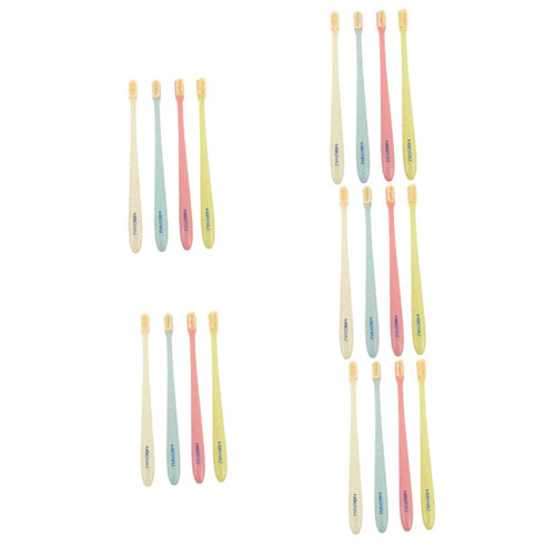 GLEAVI 20 Pcs Toothbrush Travel Tooth Brush Brushes Tooth Brushes Toungebrush Extra Soft Tooth Brush Teeth Brushes Tongue Brush Tooth Brush Soft So Soft Cotton Brush Plastic