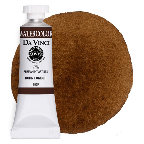 DaVinci Watercolor Burnt Umber 15ml tube