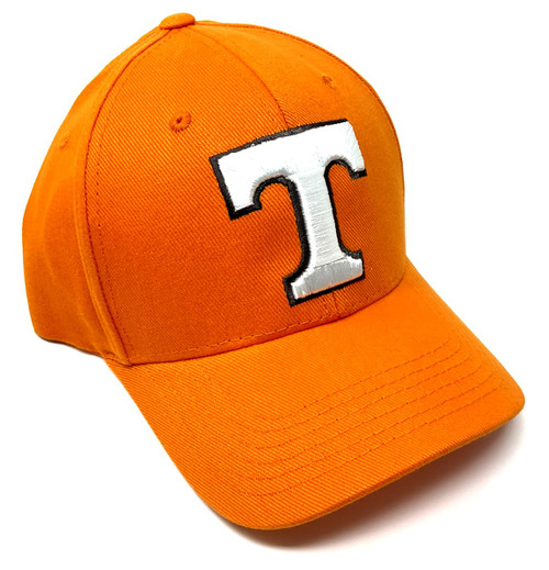 National Cap MVP University of Tennessee Logo Solid Orange Curved Bill Volunteers Adjustable Hat