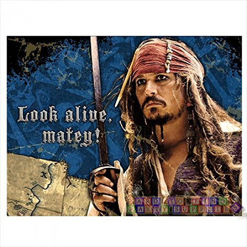 Pirates of the Caribbean 'On Stranger Tides' Invitations w/ Envelopes (8ct) Pirates of the Caribbean 'On Stranger Tides' Invitations w/ Envelopes (8ct)