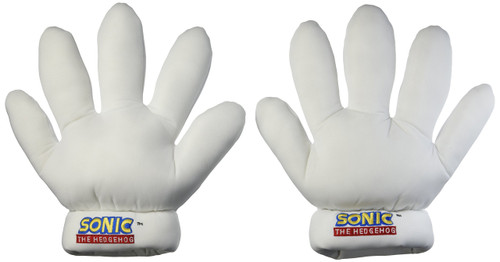 GE Animation Great Eastern GE 8805 Sonic The Hedgehog Stuffed Plush Gloves, 11", White GE Animation Great Eastern GE 8805 Sonic The Hedgehog Stuffed Plush Gloves, 11", White