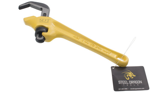Steel Dragon Tools 9-1/2" Offset Hex Pipe Wrench 31305 E-110, 1-1/8" - 2 5/8" Capacity