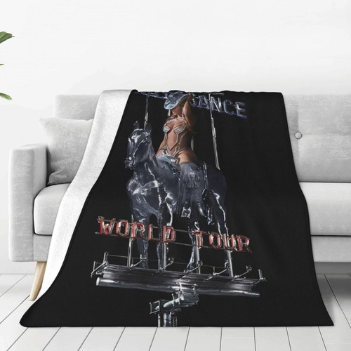 Beyioce Renaissssance Merch Singer Blanket Soft Flannel Cartoon Throw Blankets Cozy Bedding for All-Season Picnic Travel Beach Sofa Bed Couch for Women Girl Childrens Adult Gifts 50"X40"