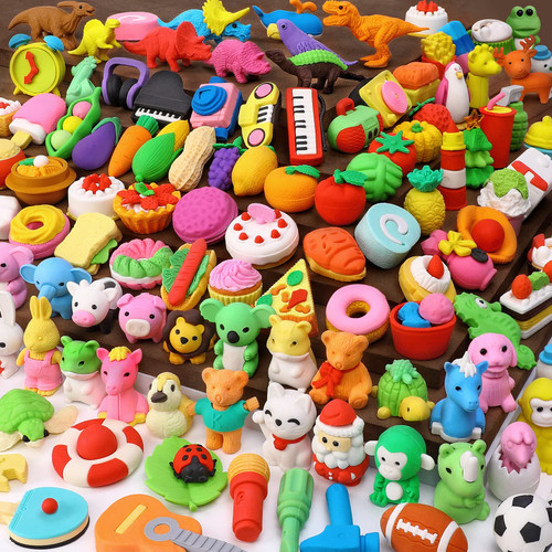 150 Pack Pencil Erasers Animal Erasers for Kids Puzzle Erasers 3D Mini Erasers Food Vegetable Sport Fruit Take Apart Eraser Classroom Rewards Game Prizes Treasure Box Party Favors for Kid Gifts 150 Pack Pencil Erasers Animal Erasers for Kids Puzzle Erasers 3D Mini Erasers Food Vegetable Sport Fruit Take Apart Eraser Classroom Rewards Game Prizes Treasure Box Party Favors for Kid Gifts