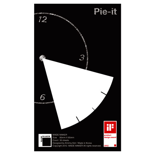 Time Table, Planner, Scheduler, Sticky Notes, Schedule Sticky Notes, Sticky memos, Tim, Scheduler,Pie Notes, Pie-it 120 Sheets, 30 Sheets/Pad, 4 Pad/Pack