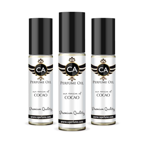 CA Perfume Impression of Cocao For Women Replica Fragrance Body Oil Dupes Alcohol-Free Essential Aromatherapy Sample Travel Size Concentrated Long Lasting Attar Roll-On 0.3 Fl Oz-X3 CA Perfume Impression of Cocao For Women Replica Fragrance Body Oil Dupes Alcohol-Free Essential Aromatherapy Sample Travel Size Concentrated Long Lasting Attar Roll-On 0.3 Fl Oz-X3