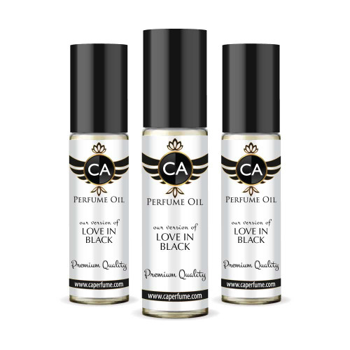 CA Perfume Impression of Love In Black For Women Replica Fragrance Body Oil Dupes Alcohol-Free Essential Aromatherapy Sample Travel Size Concentrated Long Lasting Attar Roll-On 0.3 Fl Oz-X3 CA Perfume Impression of Love In Black For Women Replica Fragrance Body Oil Dupes Alcohol-Free Essential Aromatherapy Sample Travel Size Concentrated Long Lasting Attar Roll-On 0.3 Fl Oz-X3