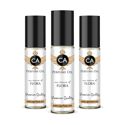 CA Perfume Impression of Flora For Women Replica Fragrance Body Oil Dupes Alcohol-Free Essential Aromatherapy Sample Travel Size Concentrated Long Lasting Attar Roll-On 0.3 Fl Oz-X3 CA Perfume Impression of Flora For Women Replica Fragrance Body Oil Dupes Alcohol-Free Essential Aromatherapy Sample Travel Size Concentrated Long Lasting Attar Roll-On 0.3 Fl Oz-X3