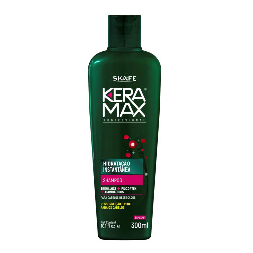 Skafe - Linha Keramax (Hidratacao Instantanea) - Shampoo Hidratante 300 Ml - (Keramax (Instant Hydration) Collection - Moisturizing Shampoo 10.14 Fl Oz)