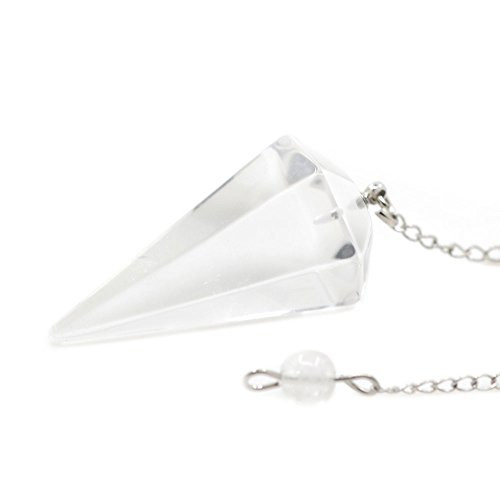 Natural Clear Quartz Gemstone Rock Crystal Hexagonal Pointed Reiki Chakra Pendant Pendulum Natural Clear Quartz Gemstone Rock Crystal Hexagonal Pointed Reiki Chakra Pendant Pendulum