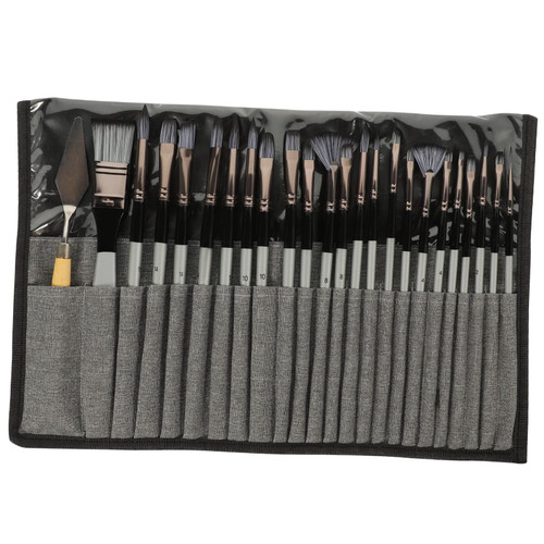 1 Set Watercolor Brush Detail Paint Brushes Oil Paint Brushes Gouache Brush Paint Spatula Gouache Paint Brushes Water Color Brushes Student Acrylic Painting Nylon Palette