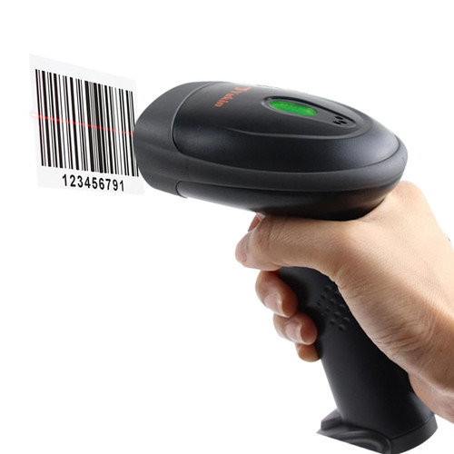 Barcode Scanner, Bluetoth Scanner Barcode, Portable USB Barcode Scanner, Handheld QR Code Scanner, Wireless Barcode Scanner, Omnidirectional Automatic Scanning Bar Code Reader for Computers