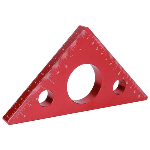Measuring Tool High Accuracy Right Angle Ruler Triangl Ruler 5in/13cm Carpenter Ruler for Woodworkers