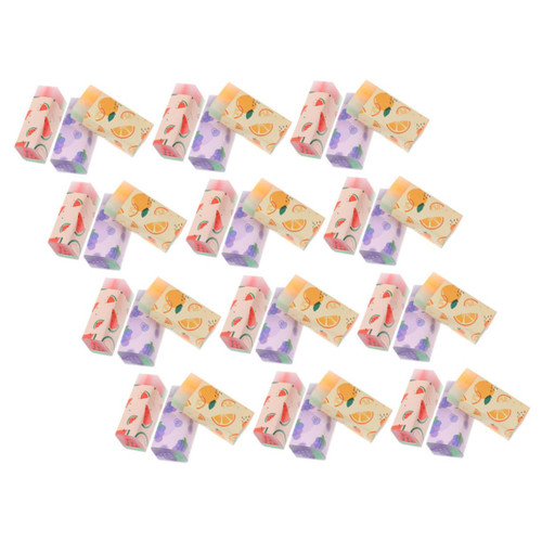 Operitacx 36pcs Sandwich Eraser Fruit Eraser Erasers Bulk Trendy Erasing Tool Arts Eraser Cute Eraser Office Jelly Eraser Kawaii Erasers Orange Eraser PVC School Supplies Portable Pupils
