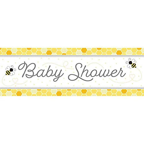 Creative Converting 340088 Bumblebee Baby Banner, 20" x 60", Multi-color