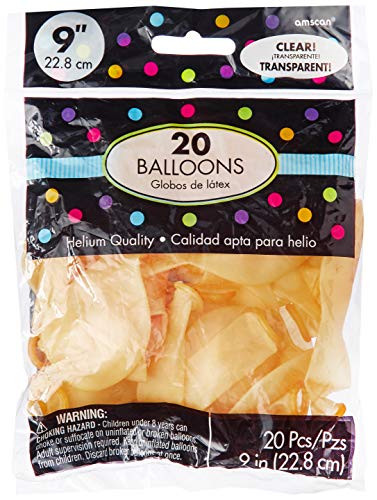 Clear Latex Balloons | Pack of 20 | Party Decor
