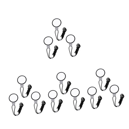GLEAVI 12 Pcs Hanging Magnifying Glass Handheld Magnifying Glass Magnifying Glass Kids Portable Explore Magnifiers Illuminated Folding Magnifier Handheld Pocket Magnifier Rope Child Mini