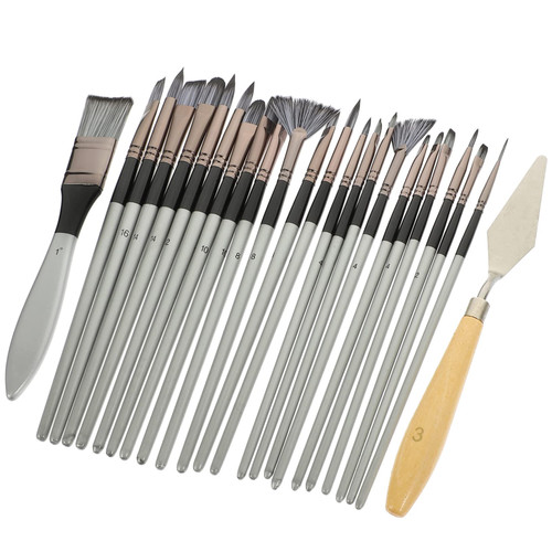 Operitacx 1 Set Watercolor Brush Gouache Brush Paint Brushes for Acrylic Painting Artist Painting Brushes Paint Spatula Acrylic Paint Brushes Blending Brushes Toddler Paintbrush Nylon Major