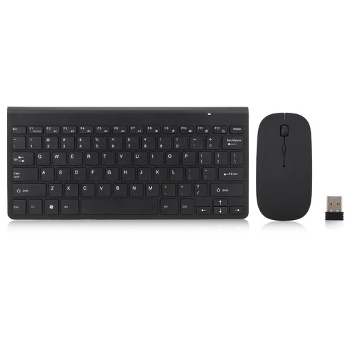 Wireless Keyboard and Mouse Combo, 2.4G Wireless Ergonomic Ultrathin Mouse 78 Keycaps Wireless Keyboard Set Typewriter Keyboard