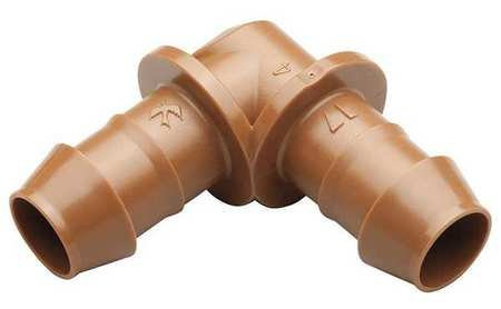 Rain Bird BE50/4PK Drip Irrigation 1/2" Barbed Elbow Fitting, 4-Pack x 2