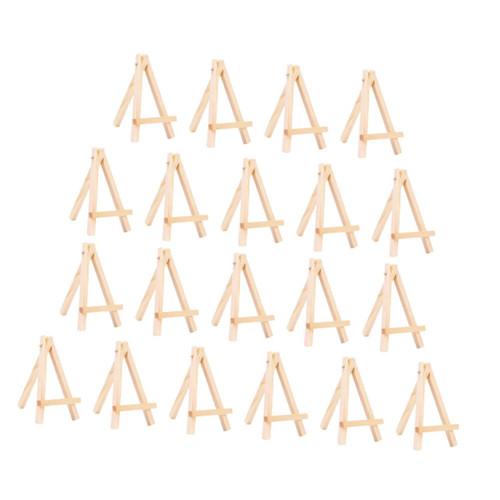 Abaodam 20pcs Small Easel Display Easel Tabletop Easel Kids Art Easel Easels for Display Easel Stand Table Easel Paint Easel Kids Easel Easels for Painting Canvas Wood Child Mini Decorate