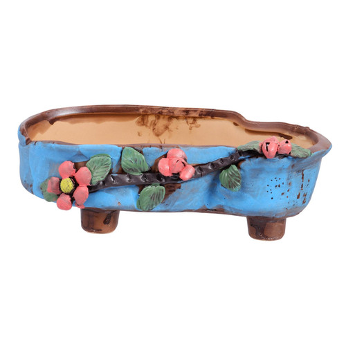 JEWEDECO Ceramic Flowerpot Porcelain Succulents Planter Decorative Succulent Pot Succulent Flower Pot Mini Planter Pot Ceramic Succulent Planter Pots Desktop Japanese Style Pot Ceramics