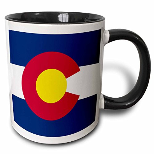 3dRose 158296_4 Flag Of Colorado Mug, 11 oz, Black 3dRose 158296_4 Flag Of Colorado Mug, 11 oz, Black
