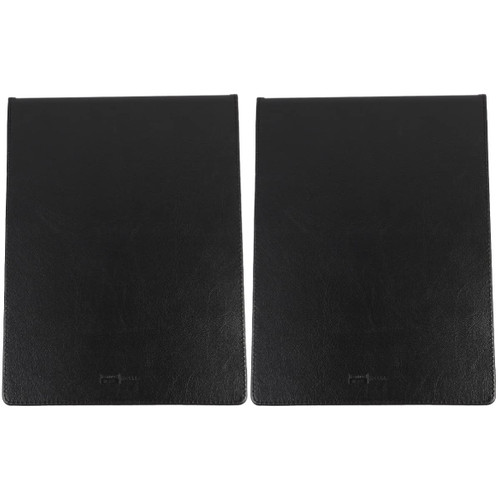 NUOBESTY 2pcs File Folder Writing Tablet Clip Board Document Folder Clip File Clipboard Drawing Writing Pad File Holder Clipboard Document Organizer Handwriting Pu Report Folder A4