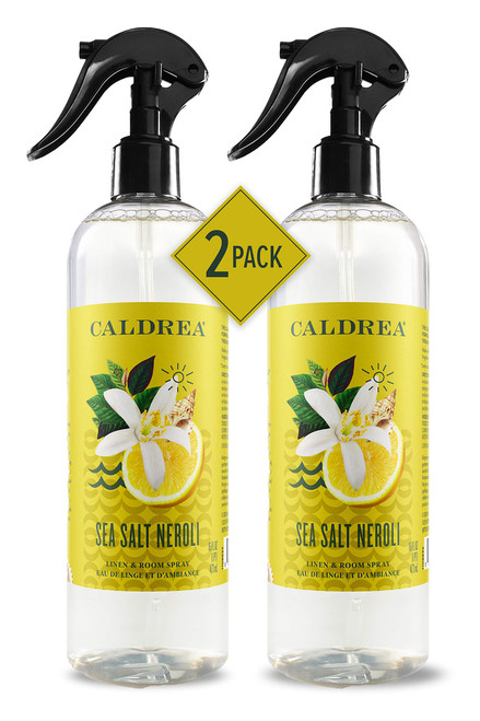 Caldrea Linen and Room Spray Air Freshener, Made with Essential Oils, Plant-Derived and Other Thoughtfully Chosen Ingredients, Sea Salt Neroli, 16 oz, 2 Pack Caldrea Linen and Room Spray Air Freshener, Made with Essential Oils, Plant-Derived and Other Thoughtfully Chosen Ingredients, Sea Salt Neroli, 16 oz, 2 Pack