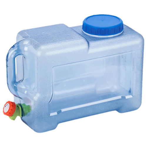 HONMEET Portable Drinking Bucket Clear Container Collapsible Water Bucket Camping Water Container Water Storage Water Carrier 2 Gallon Water Jug Outdoor Water Storage Container PC Travel