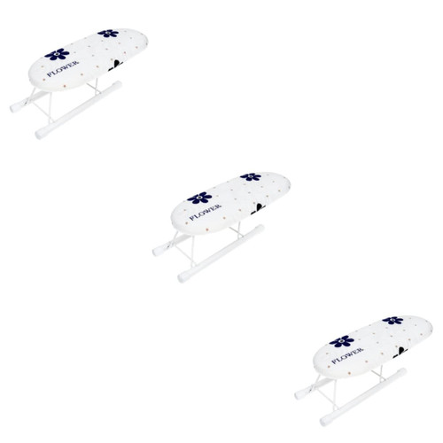 Homoyoyo 3pcs Compact Ironing Board Wooden Ironing Board Collapsible Ironing Board Table for Ironing Clothes Dorm Folded Table Ironing Accessories Pressure pad Clothing Travel Steel Pipe