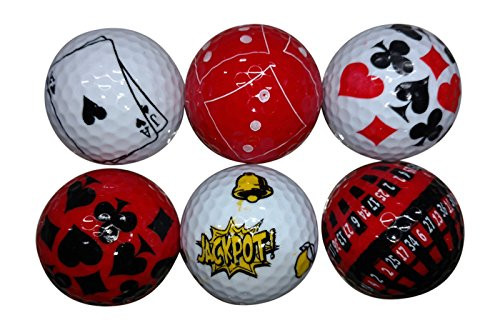BZANY Lucky Casino Golf Balls (6 Pack)