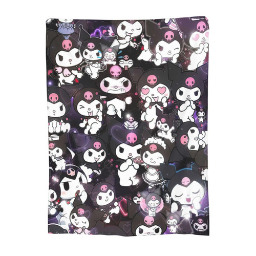 Kawaii Super Soft Blanket Cute Plush Blanket All Season Flannel Fleece Blanket for Kids Adult Sofa Bedding Living Room Decor (50"X40")