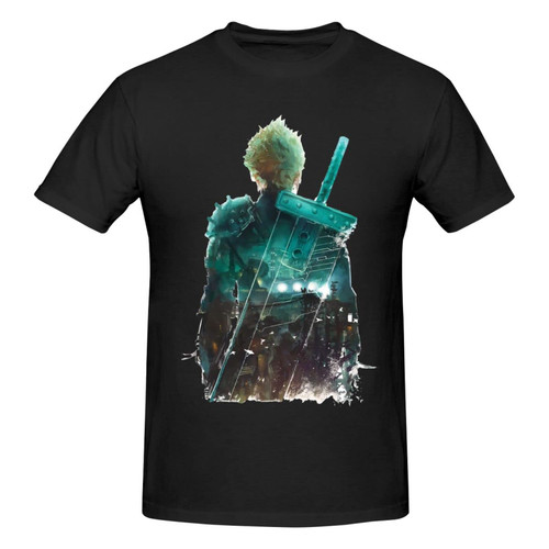 Final Anime Fantasy Men's T-Shirt Summer Cotton Crew Neck Short Sleeve Shirts Graphic Tees Black X-Large Final Anime Fantasy Men's T-Shirt Summer Cotton Crew Neck Short Sleeve Shirts Graphic Tees Black X-Large