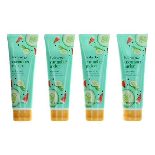 Bodycology Moisturizing Body Cream, Cucumber Melon, 8 oz (pack of 3)