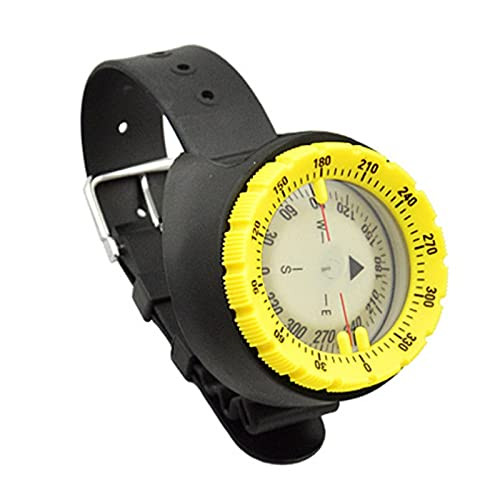 Underwater 50m Diving Compass Professional Waterproof Navigator Digital Scuba Luminous Balanced Watch for Swimming Bungee Compass Underwater Compass Underwater Compass for Scuba Diving Diving Compass
