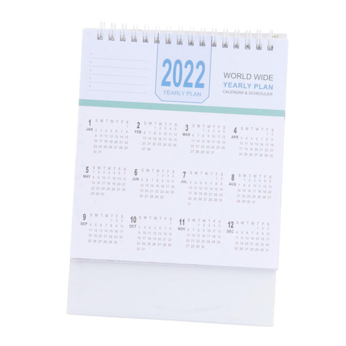 NUOBESTY 3 Pcs 2022 Desk Calendar Desk Pad Calendars Office Desktop Calendar Table Calendar 2022 Stand up Calendar 2021-2022 Calendar Standing Flip Clamshell Paper Lunar Calendar Chic