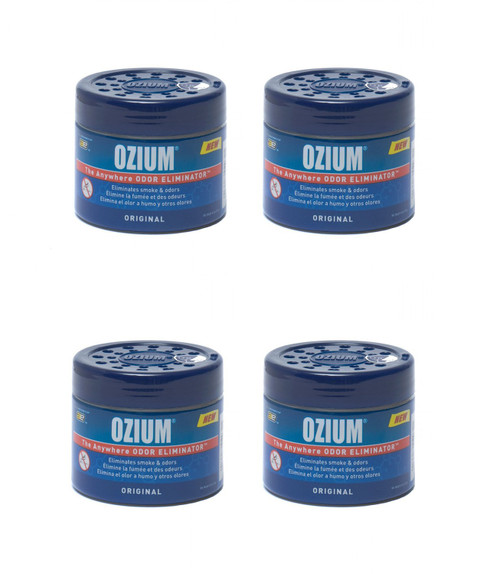 Ozium Smoke & Odors mLygz Eliminator Gel. Home, Office and Car Air Freshener, 4.5 oz (4 Pack)